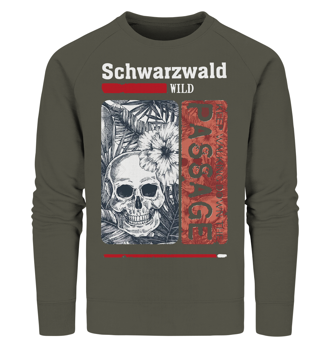 Schwarzwald Wild Passage Skull | Bio Sweatshirt Organic