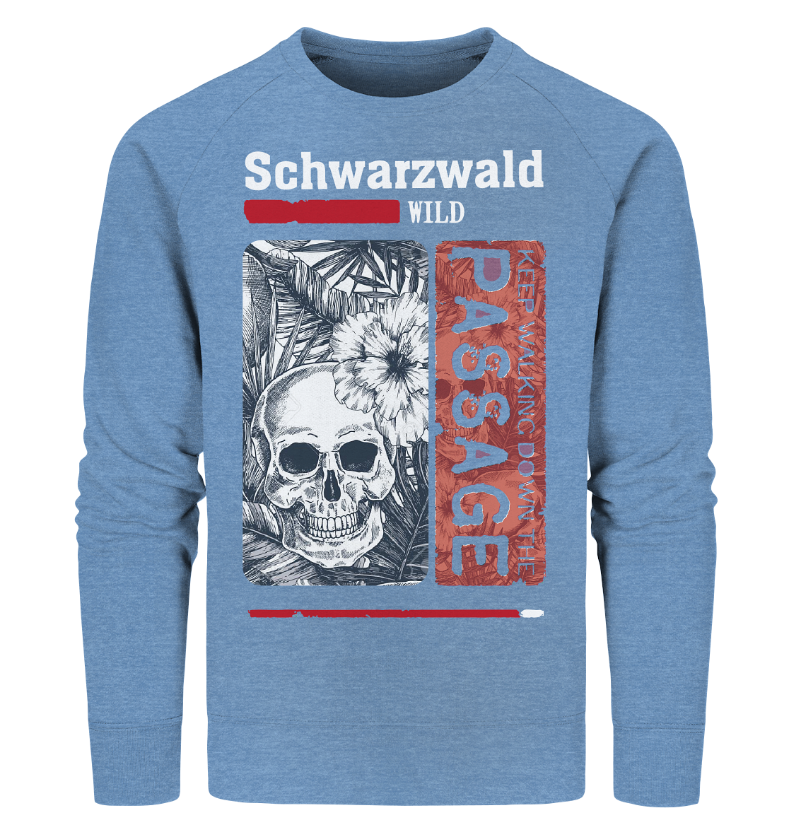 Schwarzwald Wild Passage Skull | Bio Sweatshirt Organic
