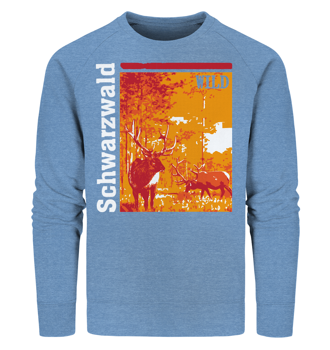 Schwarzwald Wild Hirsch | Bio Sweatshirt Organic