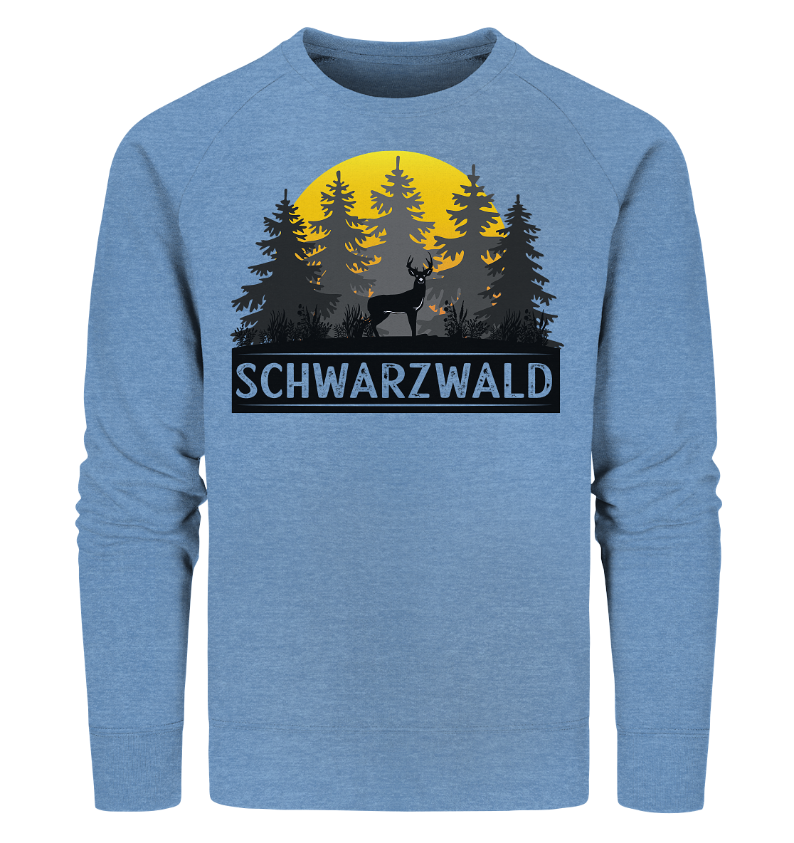Schwarzwald Sonnenuntergang | Bio Sweatshirt Organic