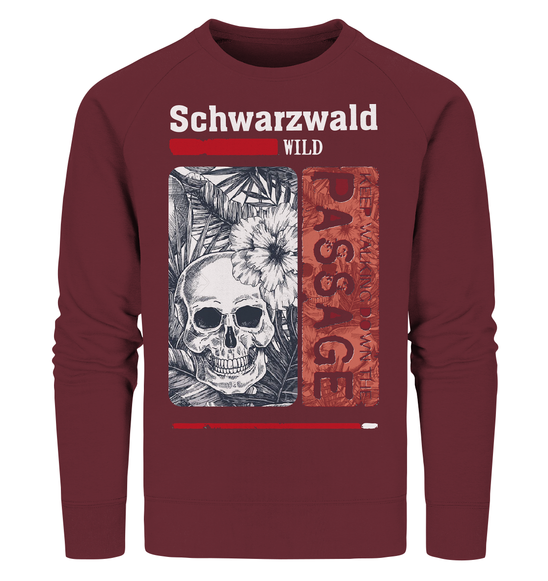 Schwarzwald Wild Passage Skull | Bio Sweatshirt Organic