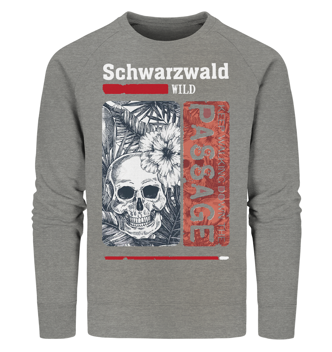Schwarzwald Wild Passage Skull | Bio Sweatshirt Organic