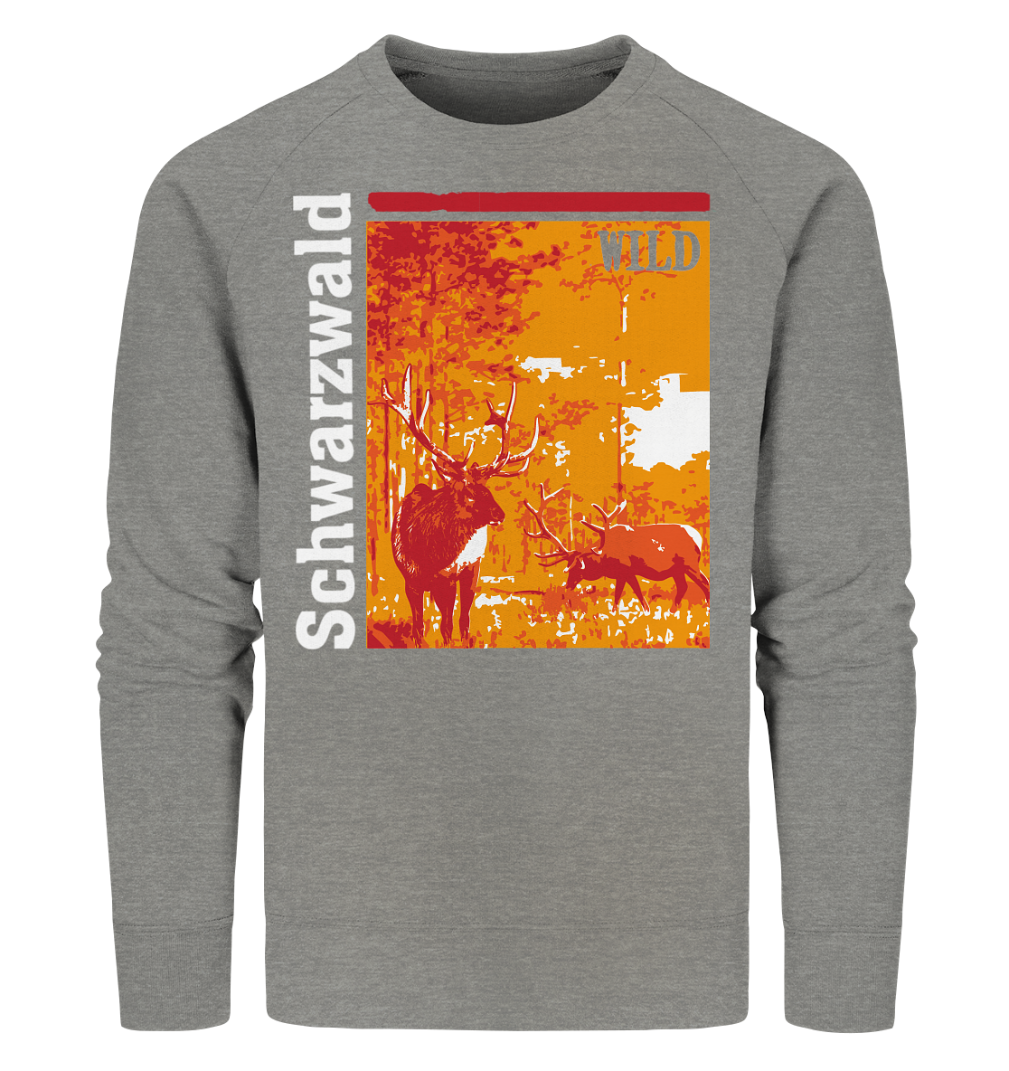 Schwarzwald Wild Hirsch | Bio Sweatshirt Organic