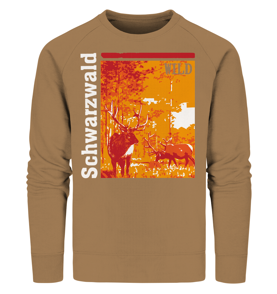 Schwarzwald Wild Hirsch | Bio Sweatshirt Organic