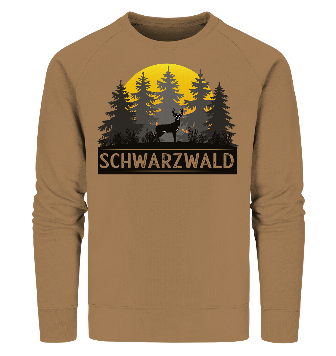 Schwarzwald Sonnenuntergang | Bio Sweatshirt Organic