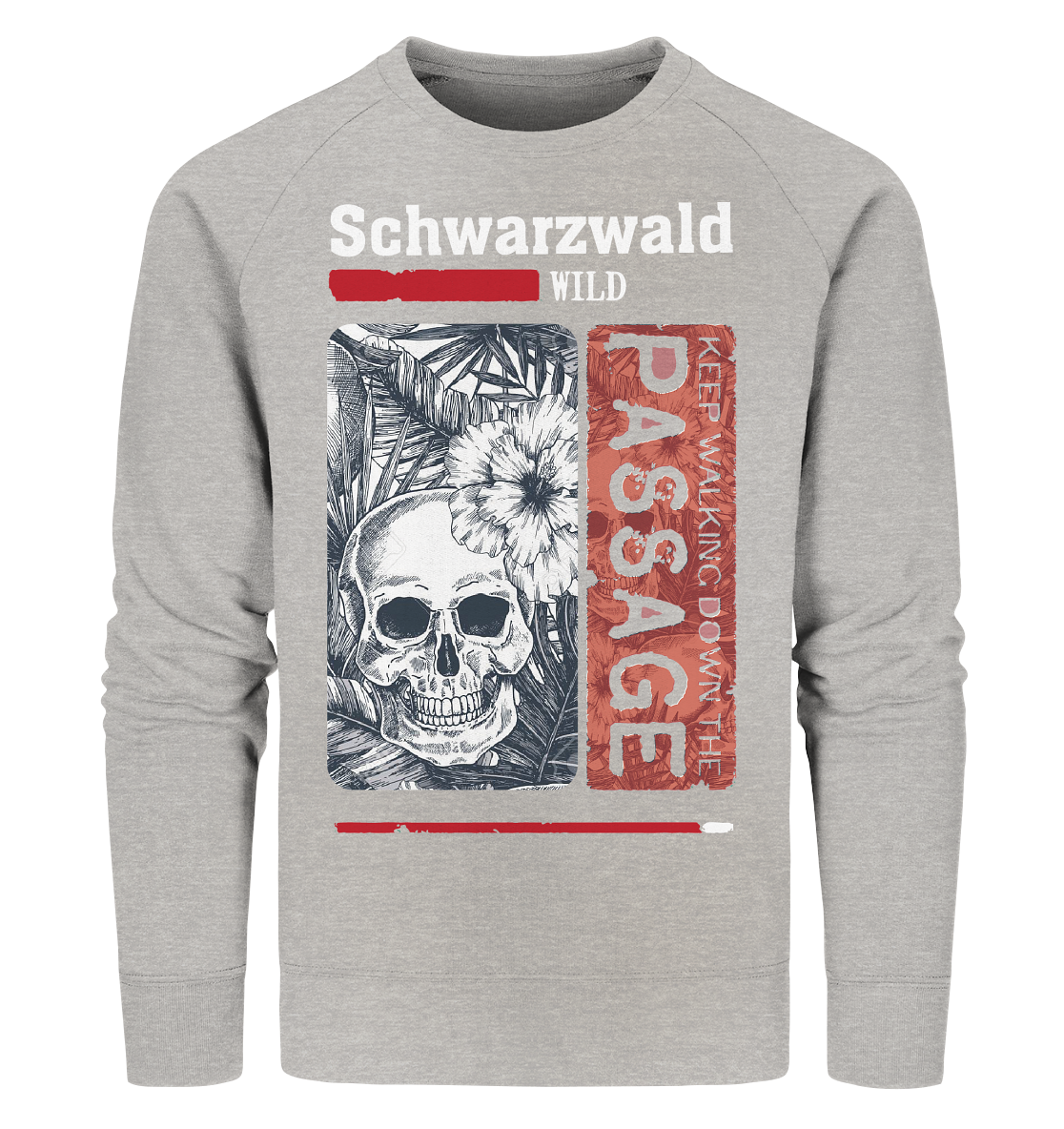 Schwarzwald Wild Passage Skull | Bio Sweatshirt Organic