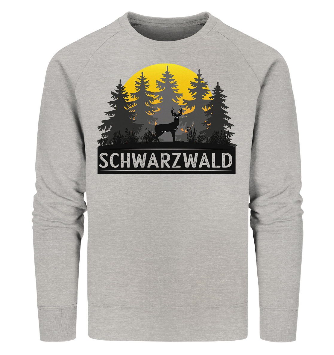 Schwarzwald Sonnenuntergang | Bio Sweatshirt Organic