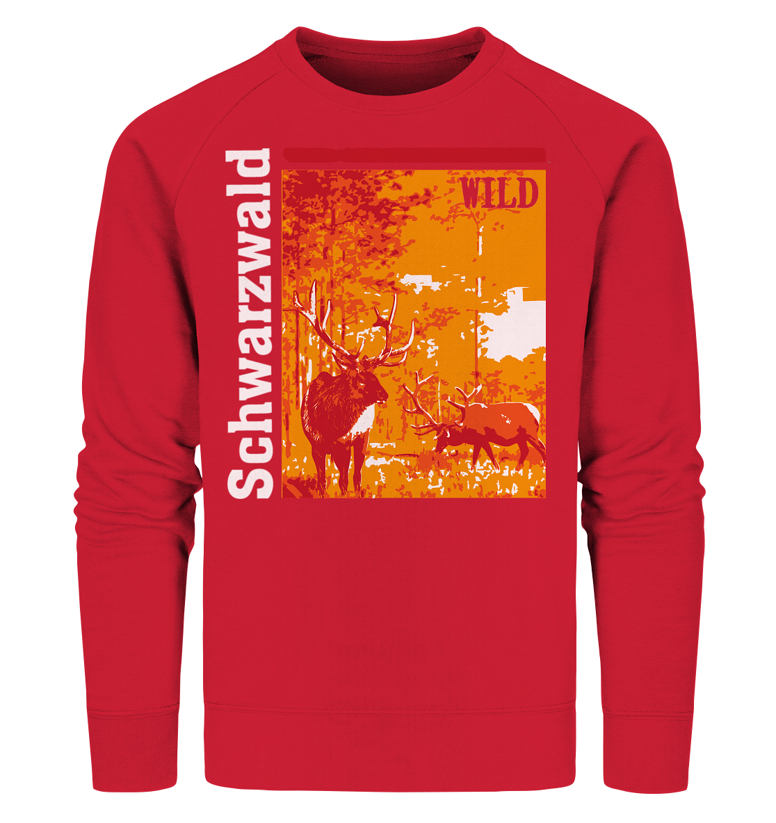 Schwarzwald Wild Hirsch | Bio Sweatshirt Organic