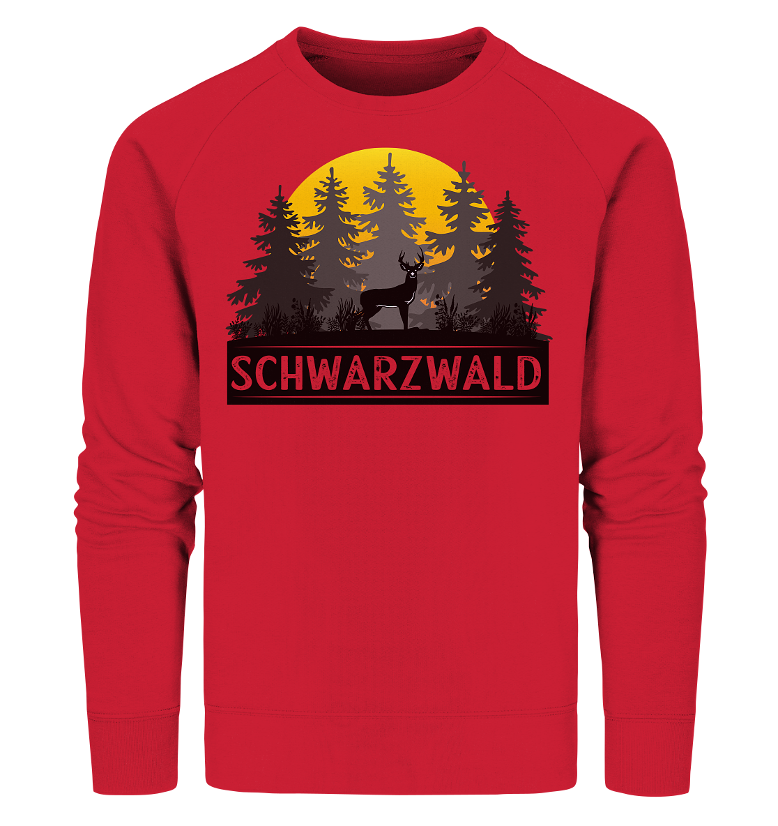 Schwarzwald Sonnenuntergang | Bio Sweatshirt Organic