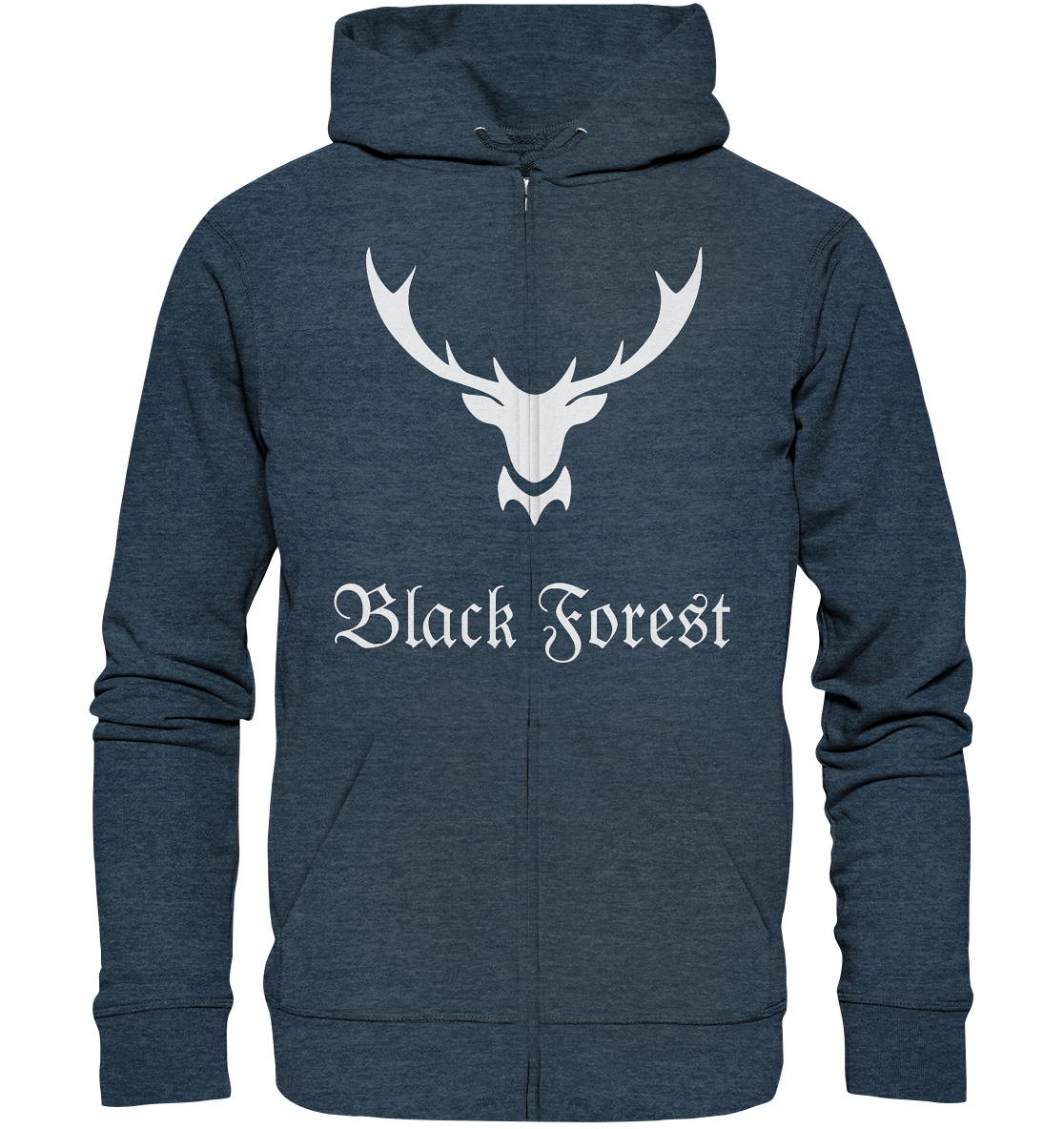 Black Forest Hirschgeweih | Bio Zipper Hoodie Organic