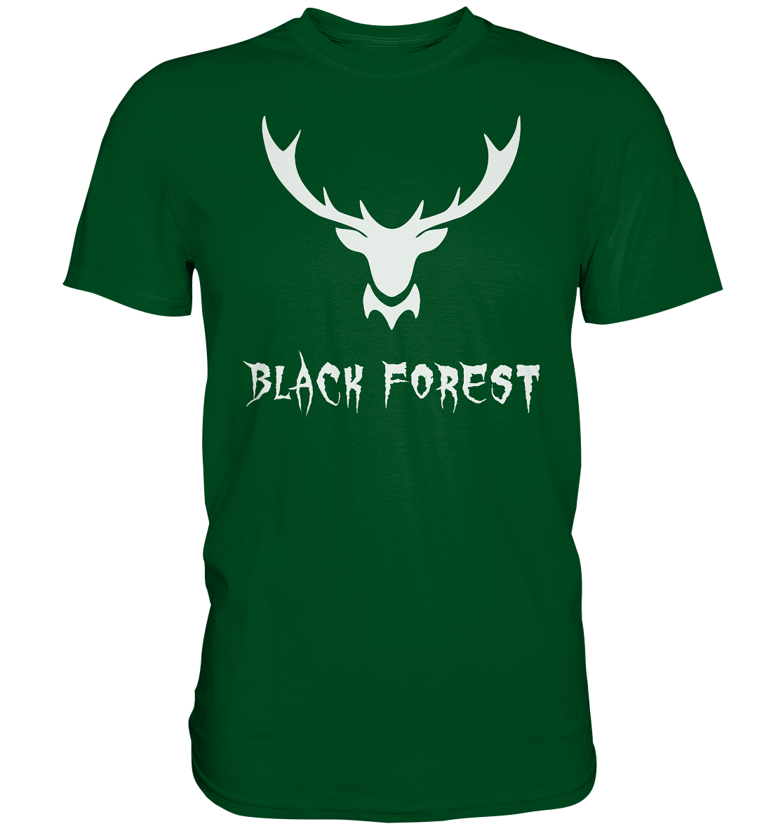Black Forest Hirschgeweih Metal | Organic T-Shirt