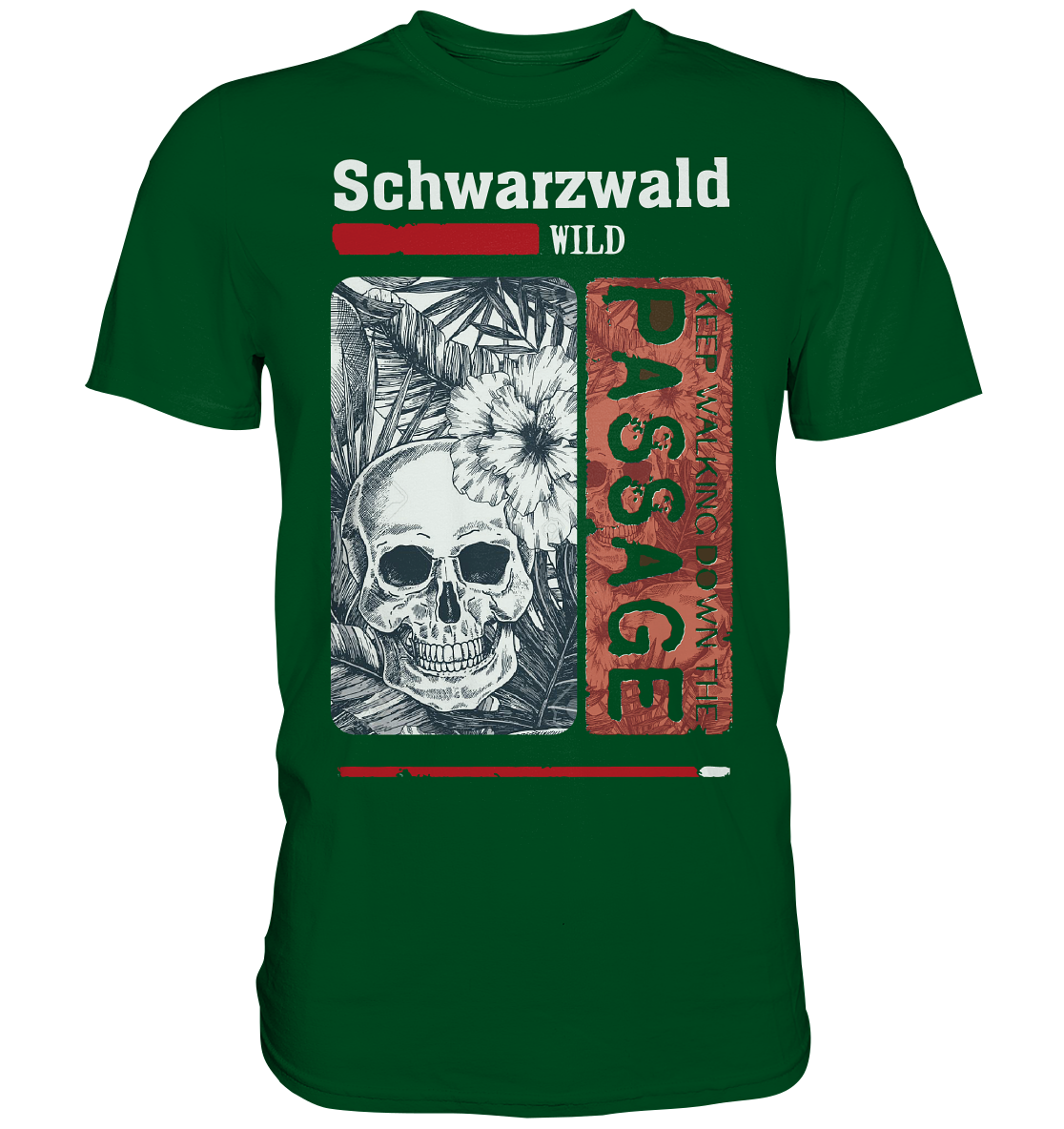 Schwarzwald Wild Passage Skull | Unisex Premium T-Shirt