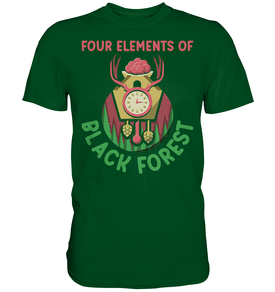 Four Elements Of Black Forest | Unisex Premium T-Shirt