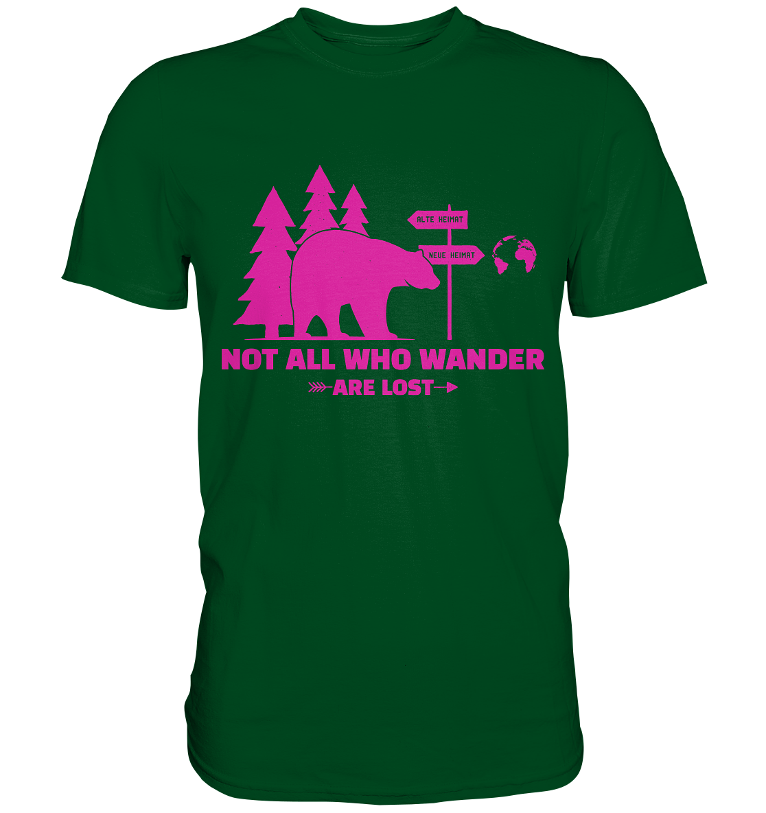 Wanderbär Pink | T-Shirts - Premium Shirt