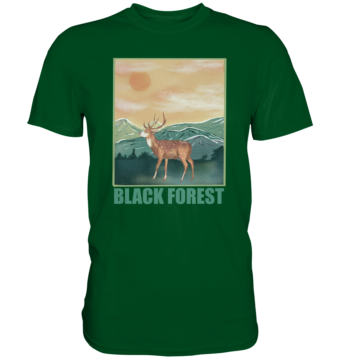 Black Forest Hirsch | Unisex Premium T-Shirt