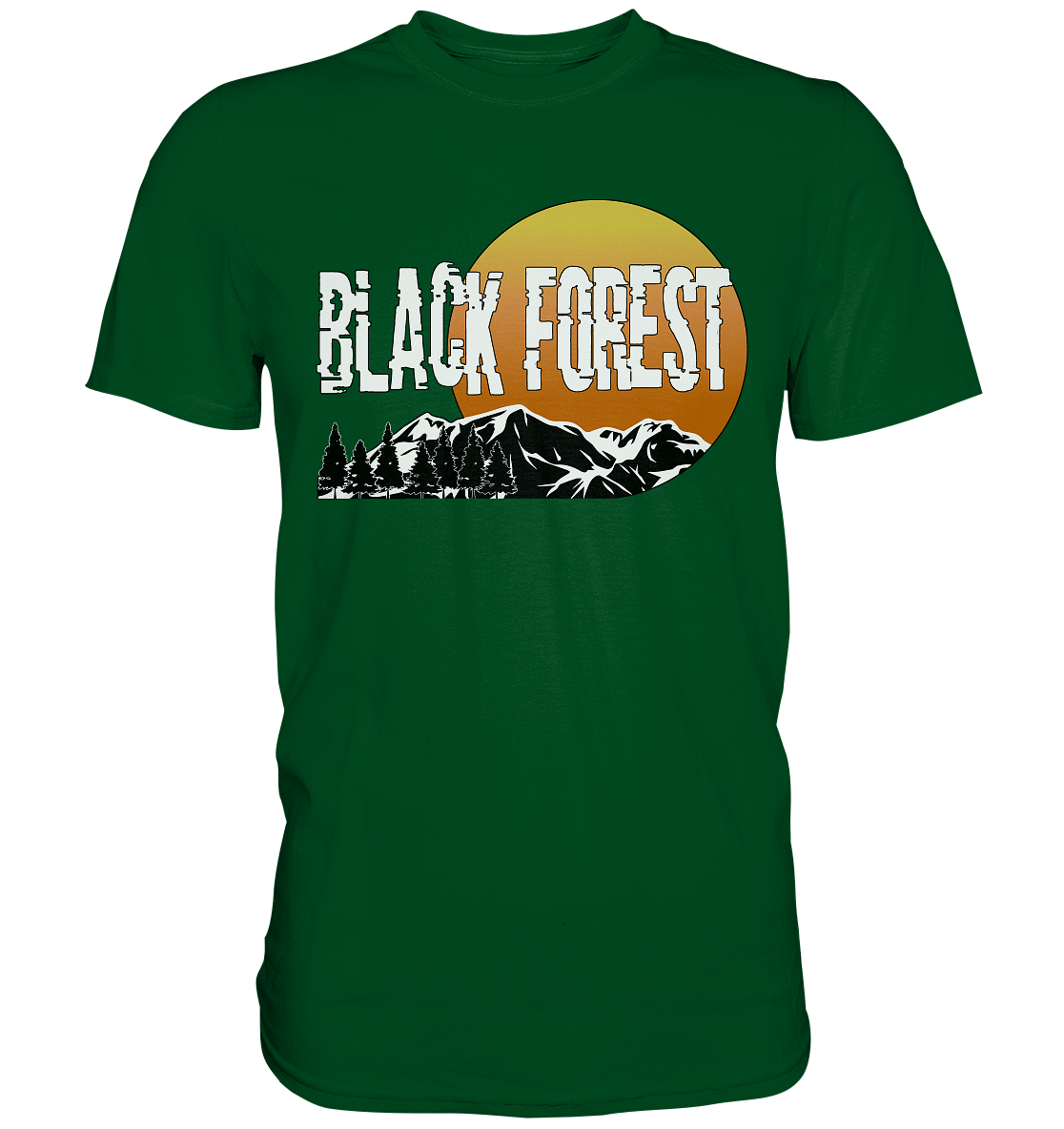 Black Forest Sonnenuntergang | Unisex Premium T-Shirt