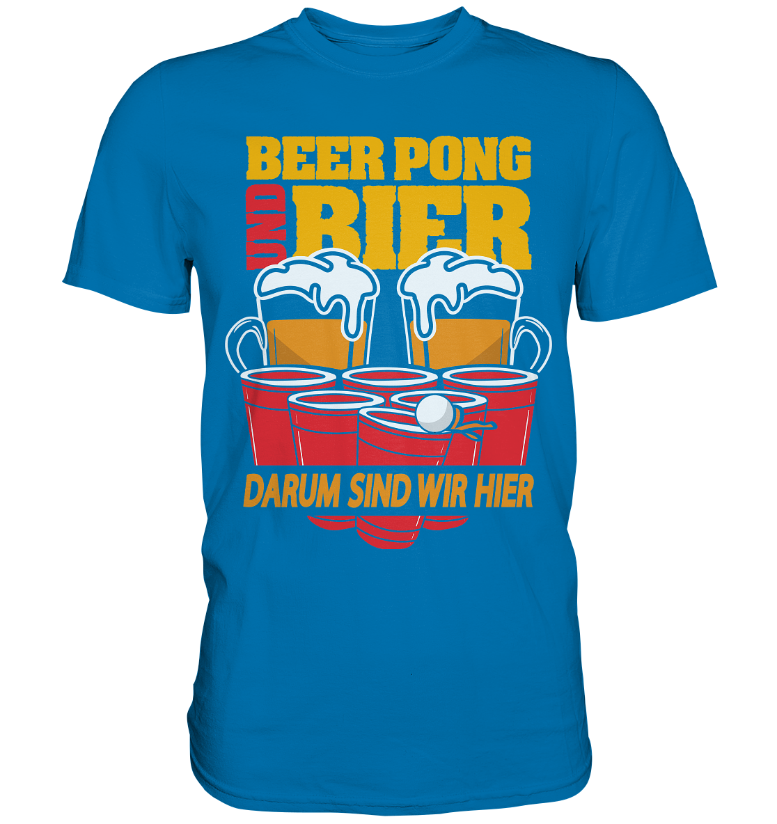 Beer Pong & Bier | Unisex Premium T-Shirt