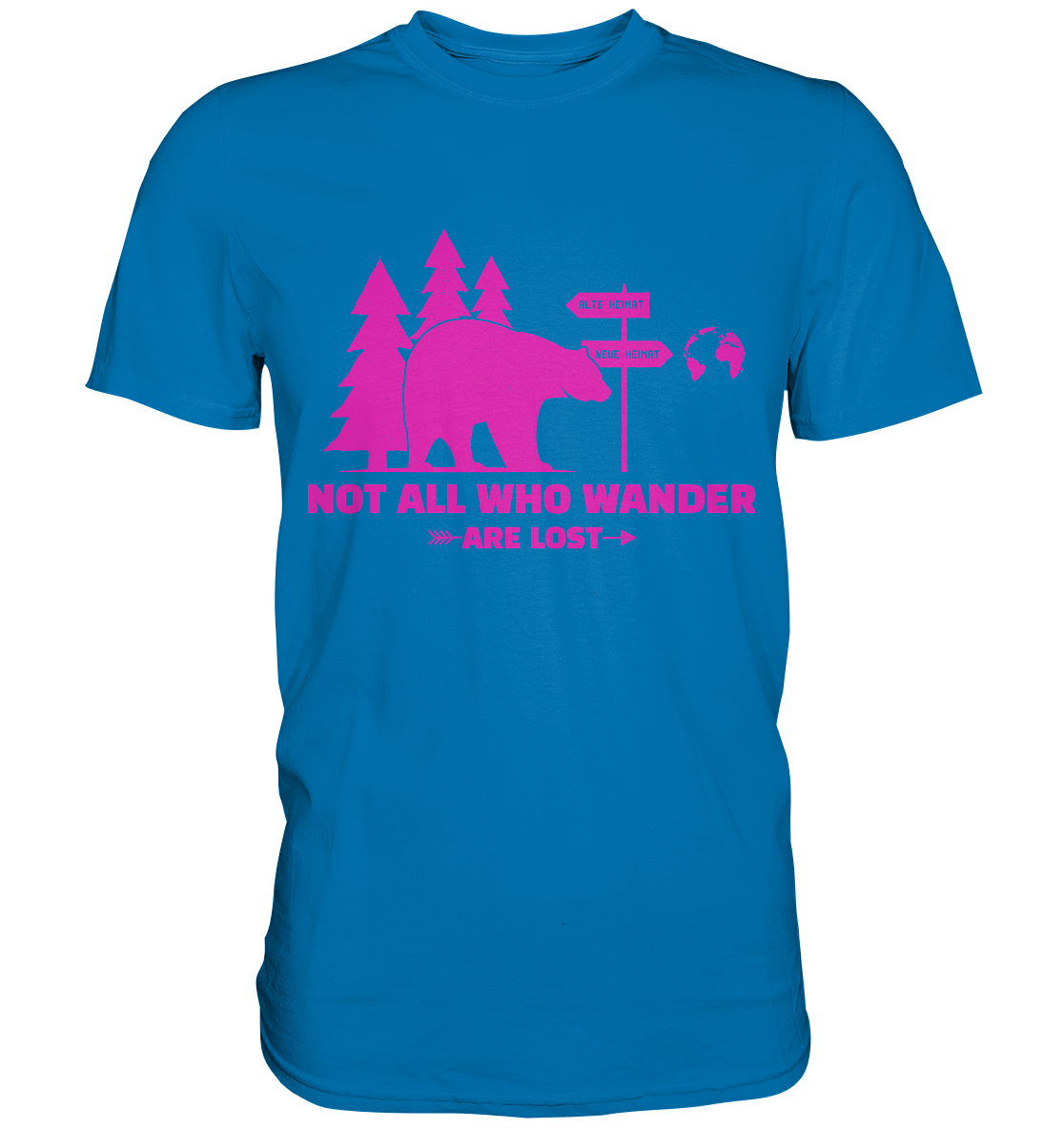 Wanderbär Pink | T-Shirts - Premium Shirt