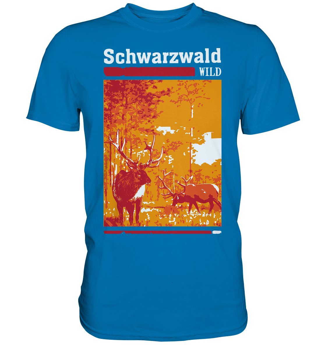 Schwarzwald Wild Hirsch | Unisex Premium T-Shirt