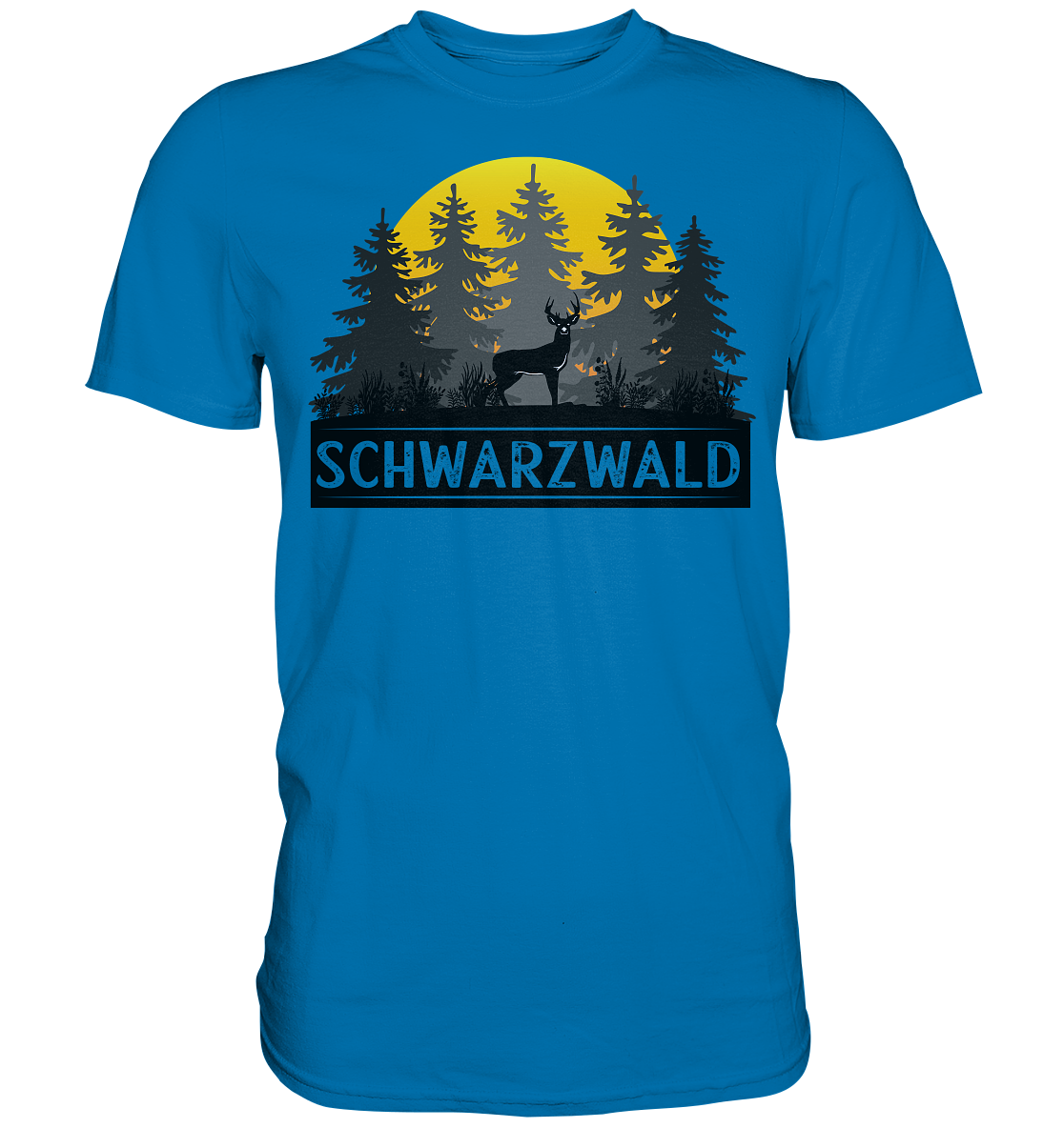 Schwarzwald Sonnenuntergang | Unisex Premium T-Shirt