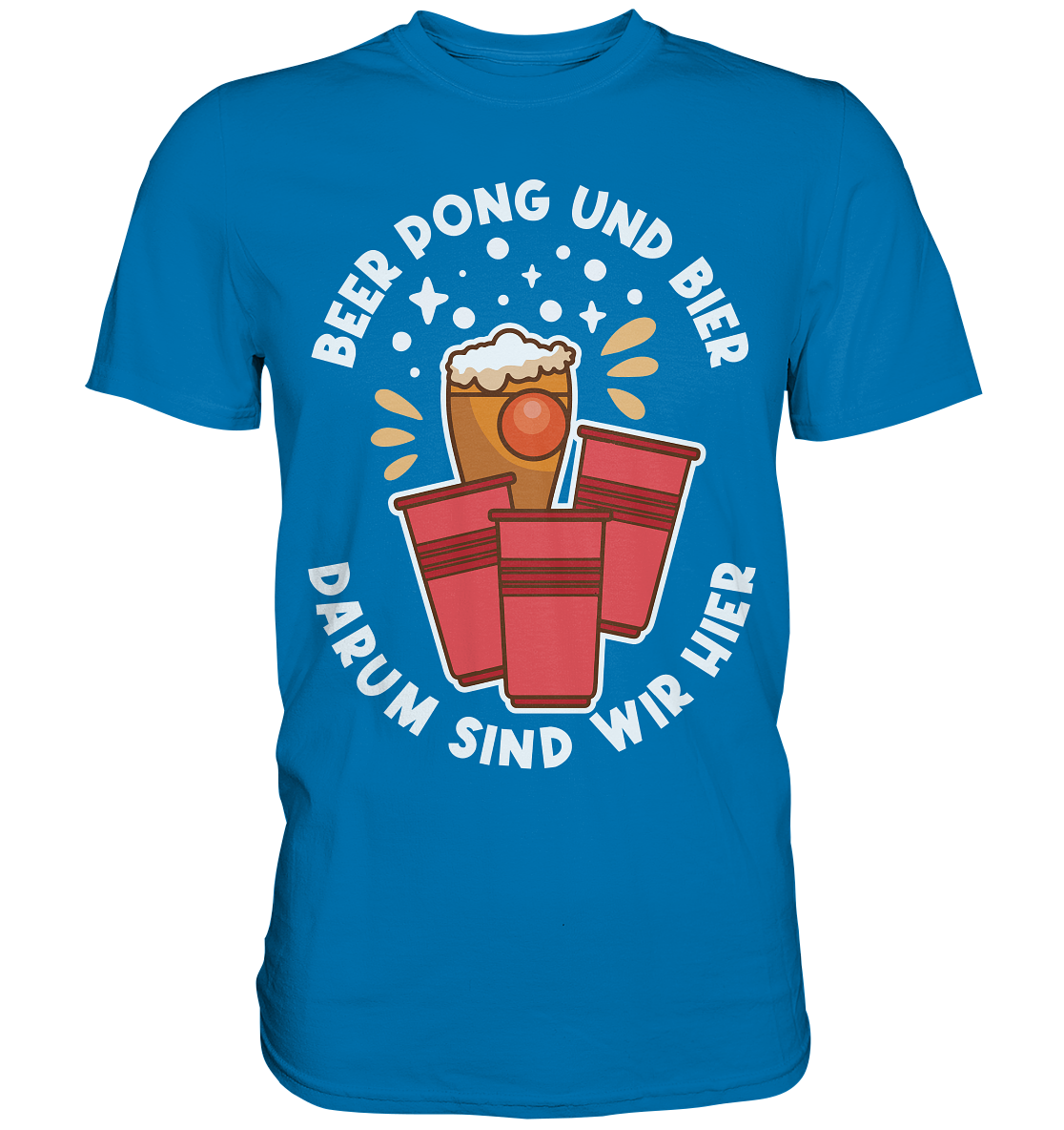 Beer Pong & Bier | Unisex Premium T-Shirt