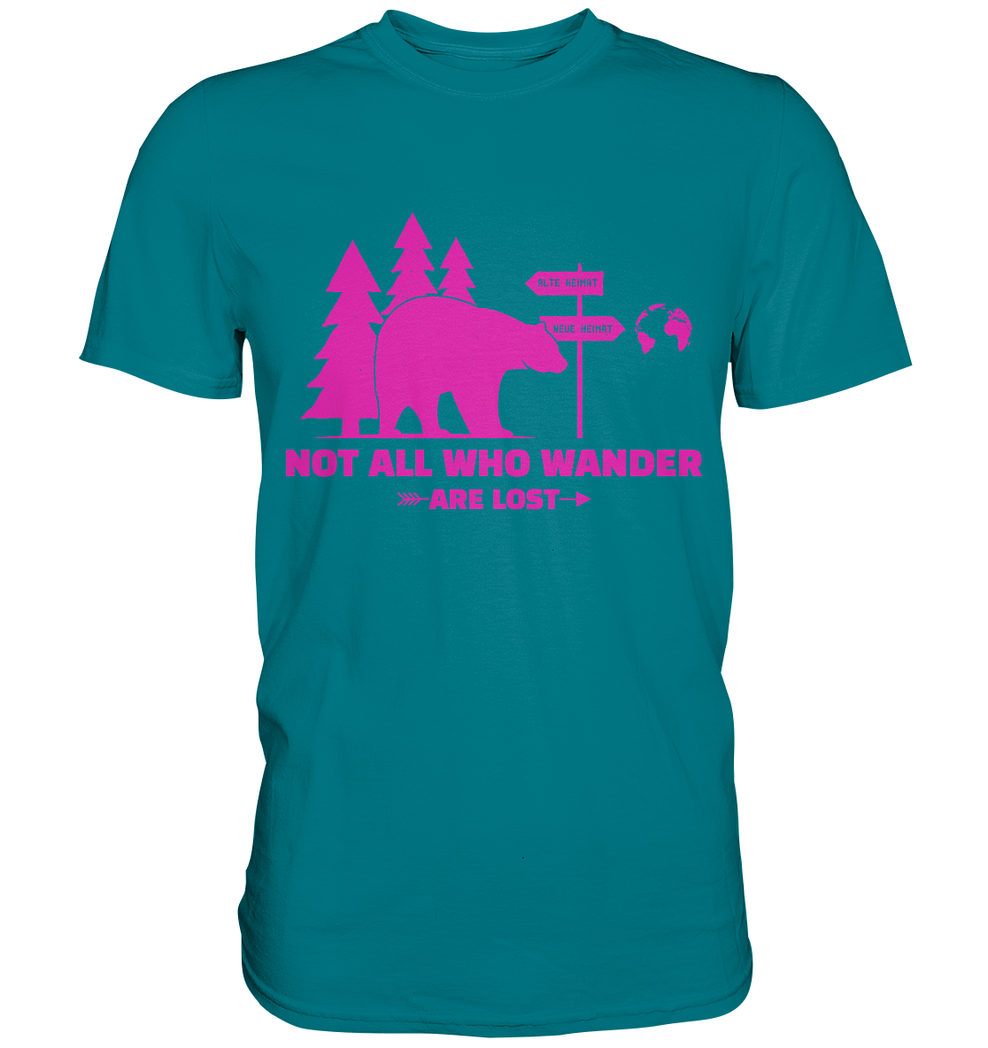 Wanderbär Pink | T-Shirts - Premium Shirt