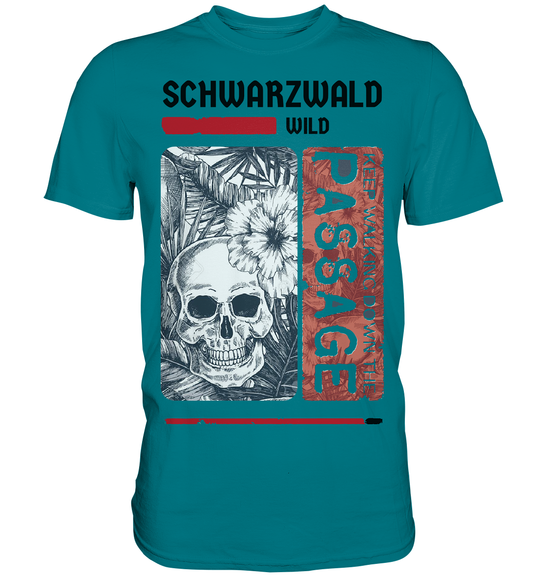 Schwarzwald Wild Passage Skull V2 | Unisex Premium T-Shirt