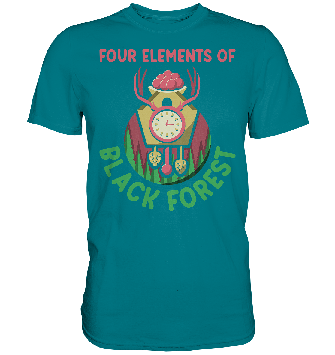 Four Elements Of Black Forest | Unisex Premium T-Shirt