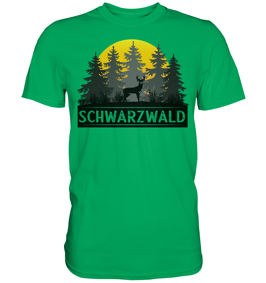 Schwarzwald Sonnenuntergang | Unisex Premium T-Shirt
