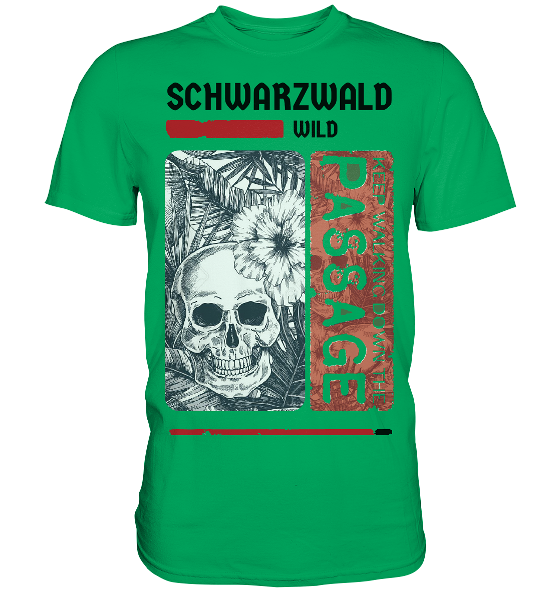 Schwarzwald Wild Passage Skull V2 | Unisex Premium T-Shirt