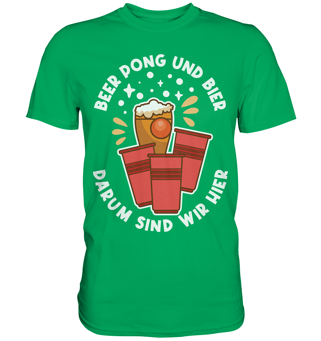 Beer Pong & Bier | Unisex Premium T-Shirt