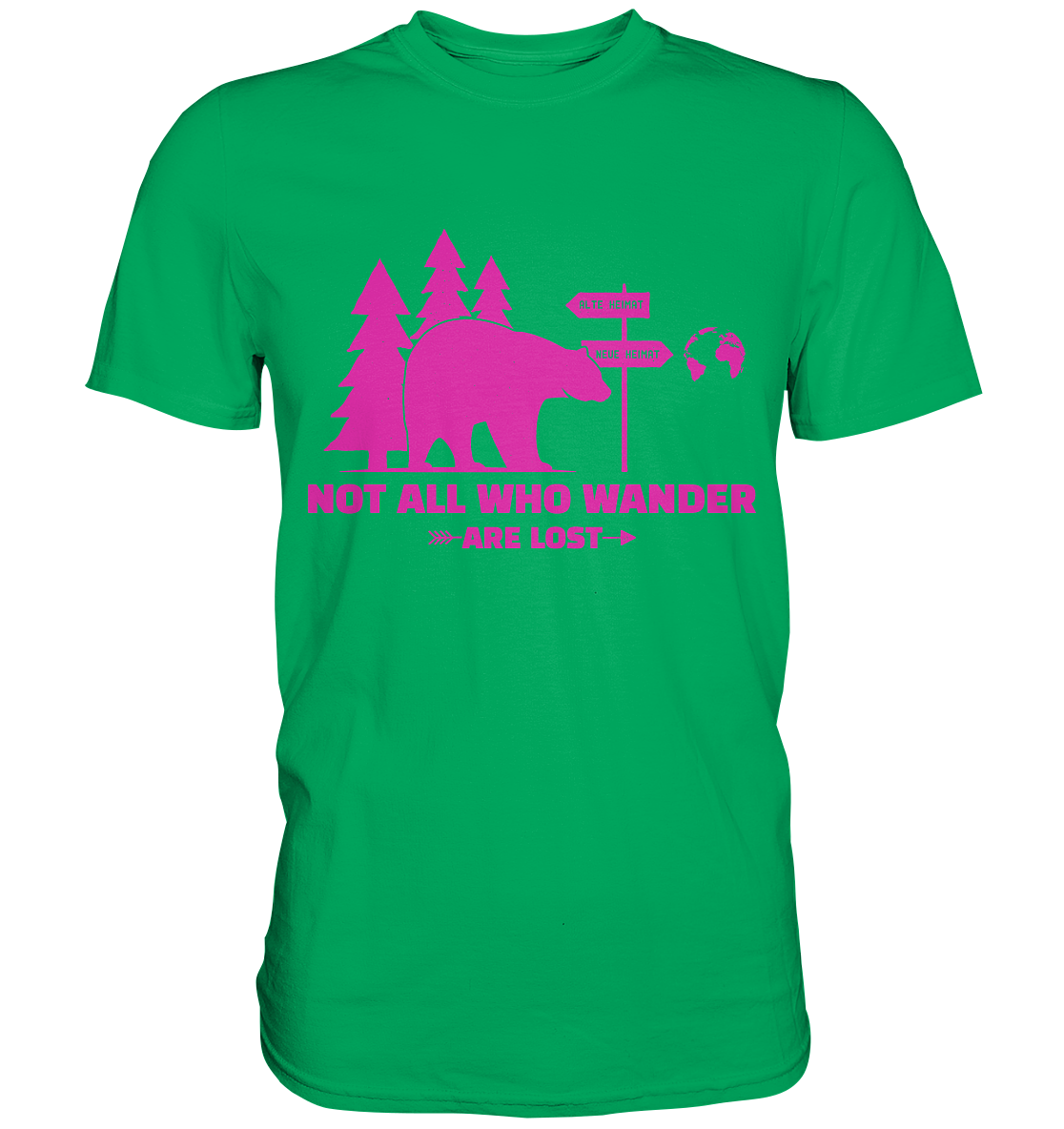 Wanderbär Pink | T-Shirts - Premium Shirt