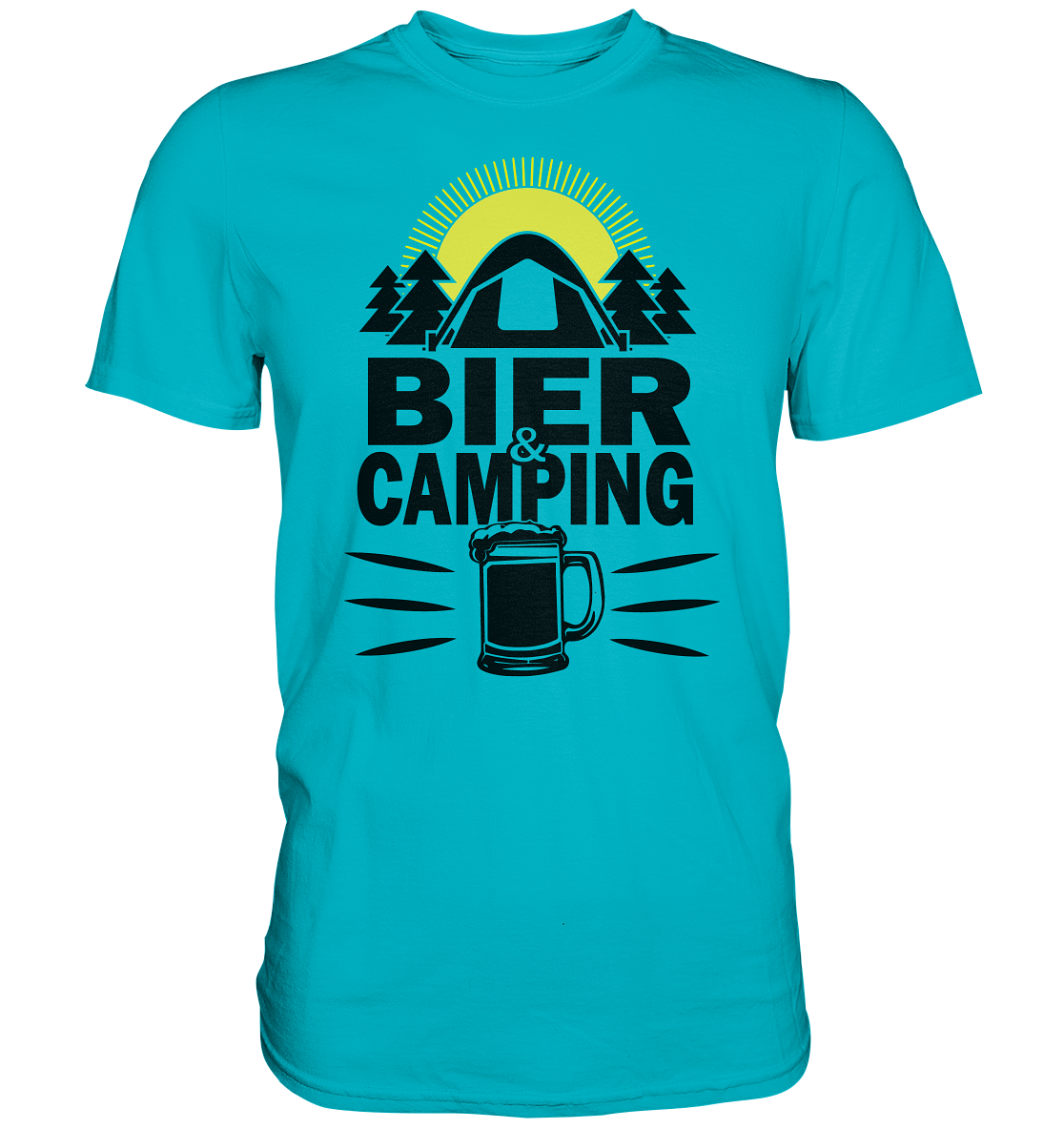 Bier & Camping | Unisex Premium T-Shirt - Premium Shirt