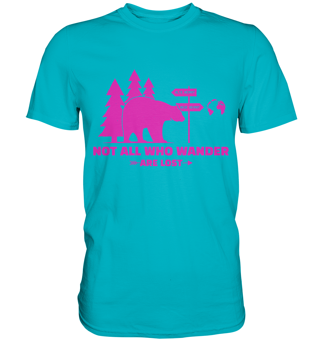 Wanderbär Pink | T-Shirts - Premium Shirt