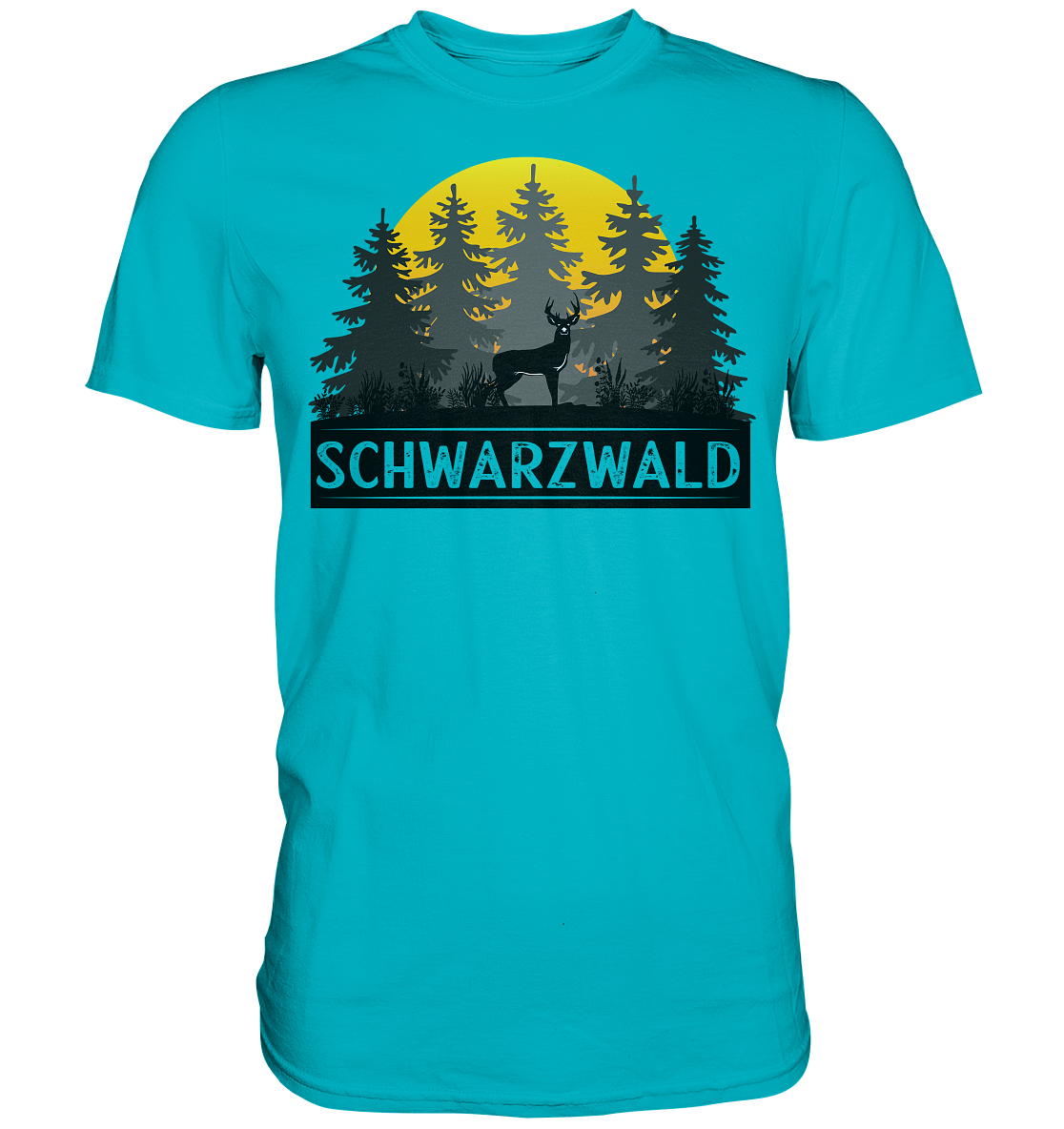 Schwarzwald Sonnenuntergang | Unisex Premium T-Shirt