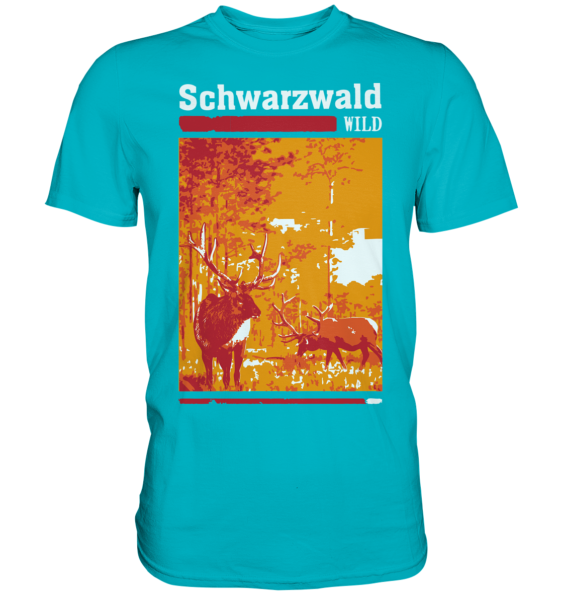 Schwarzwald Wild Hirsch | Unisex Premium T-Shirt