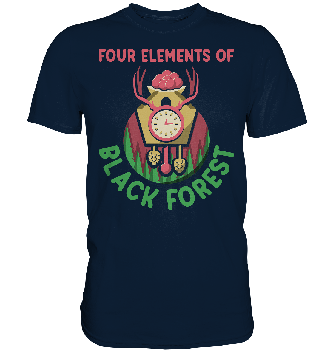 Four Elements Of Black Forest | Unisex Premium T-Shirt