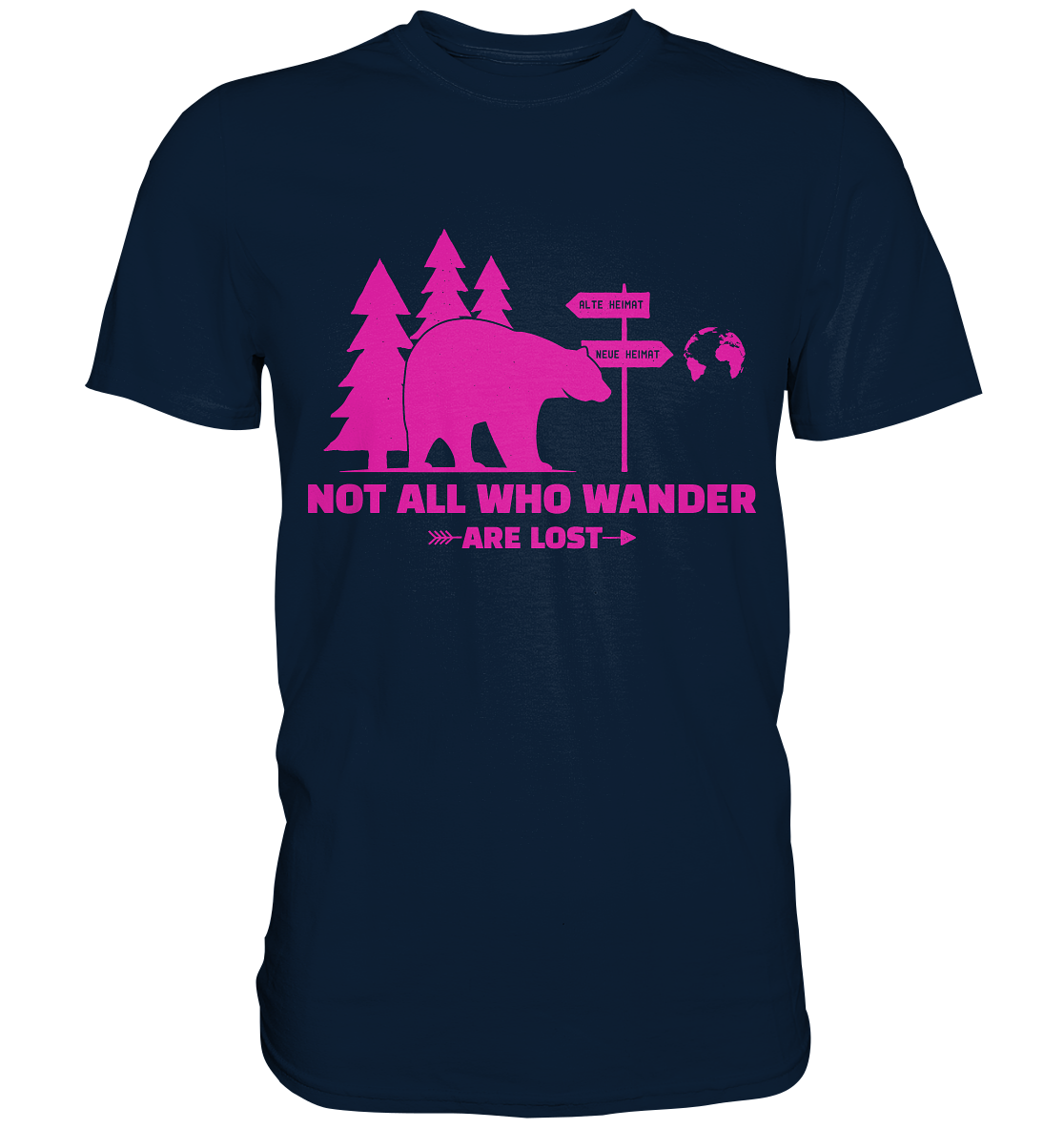 Wanderbär Pink | T-Shirts - Premium Shirt