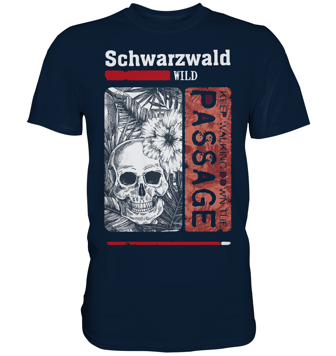 Schwarzwald Wild Passage Skull | Unisex Premium T-Shirt