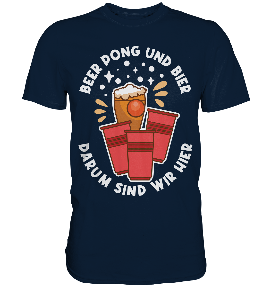 Beer Pong & Bier | Unisex Premium T-Shirt