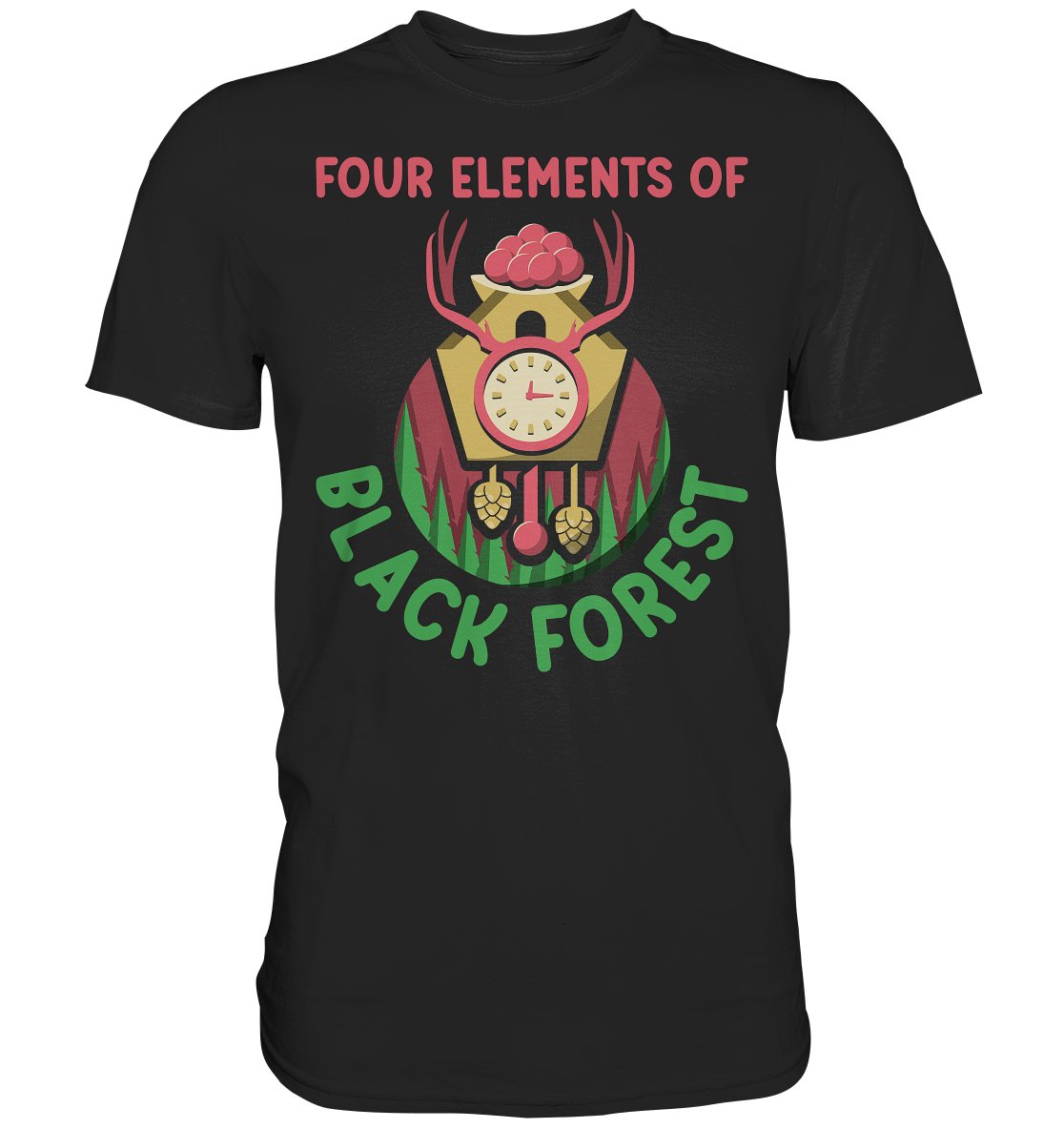 Four Elements Of Black Forest | Unisex Premium T-Shirt