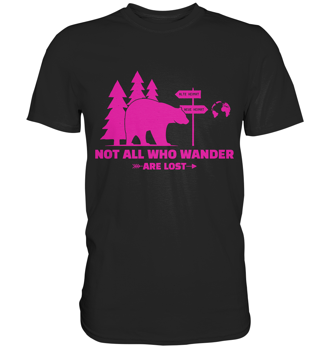 Wanderbär Pink | T-Shirts - Premium Shirt