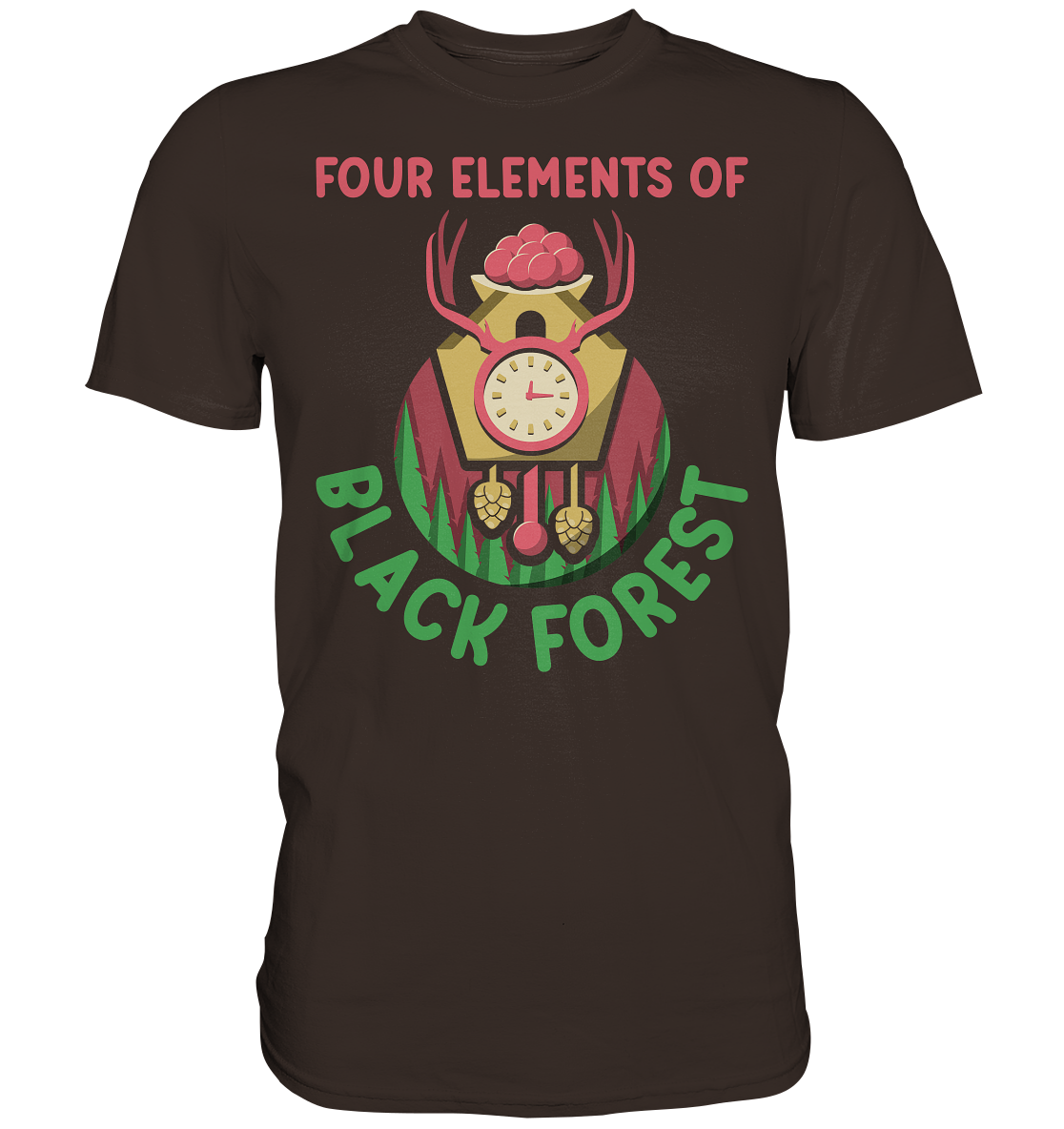 Four Elements Of Black Forest | Unisex Premium T-Shirt