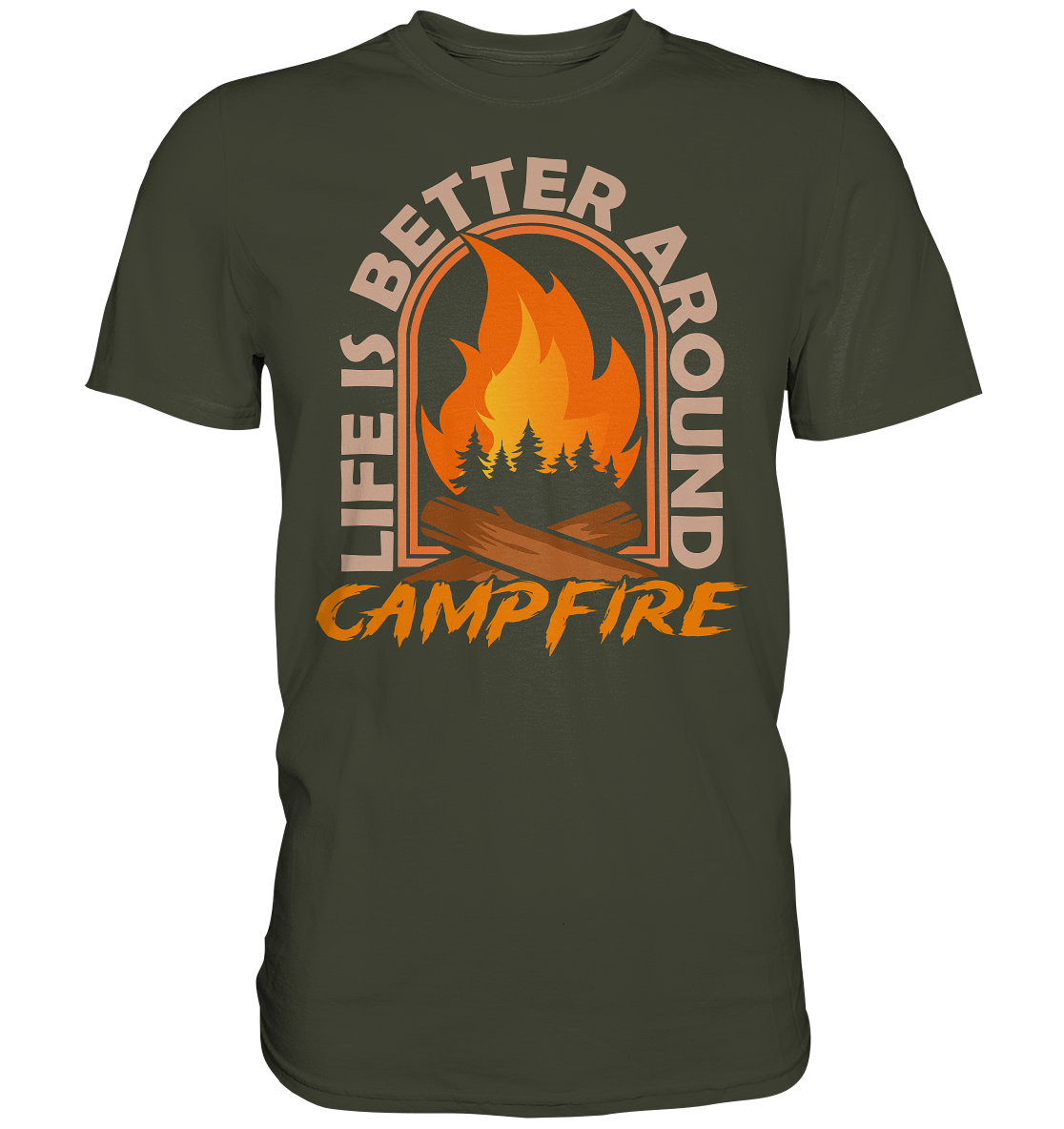 Life Is Better Around Campfire | Unisex Premium T-Shirt
