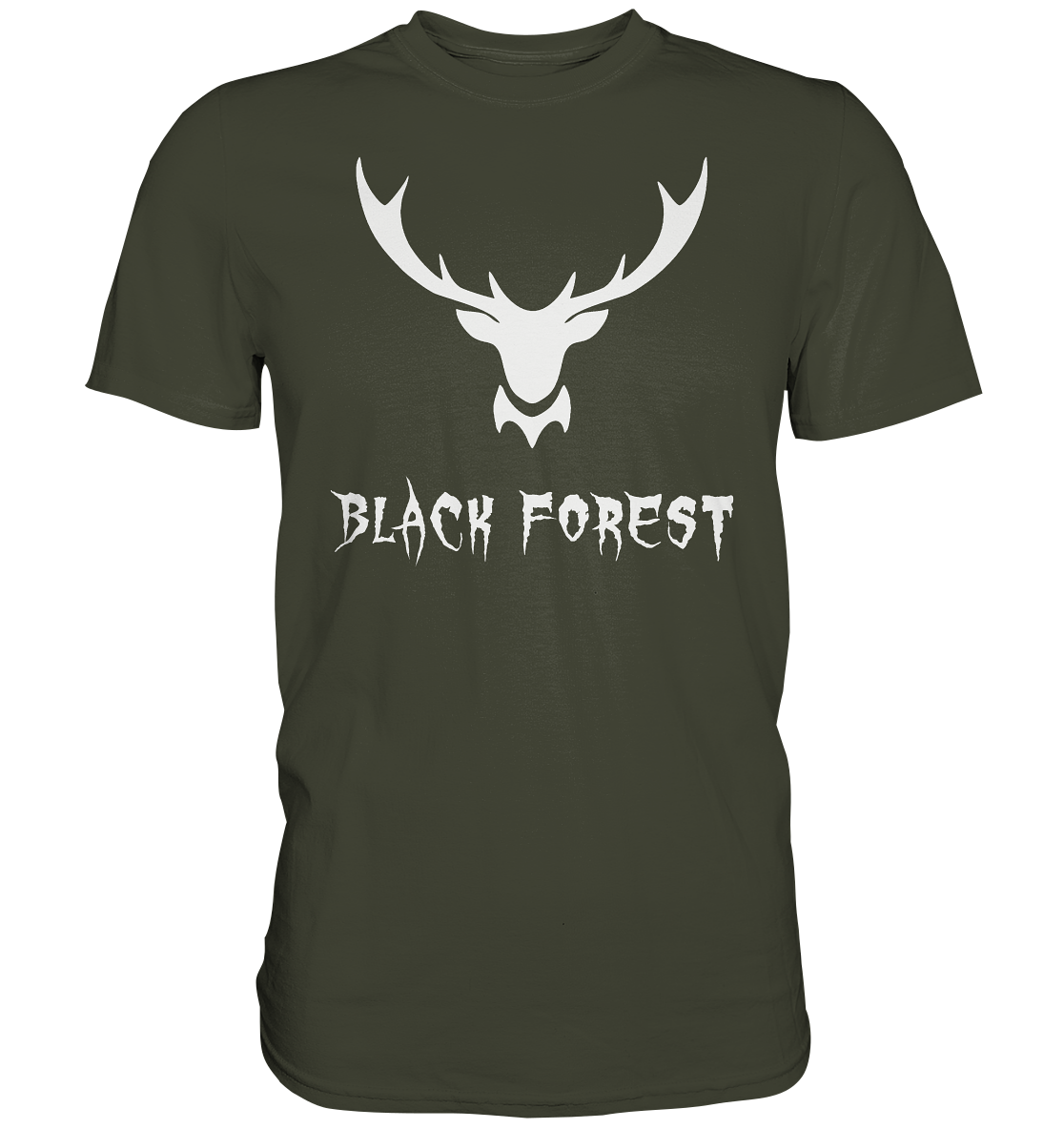Black Forest Hirschgeweih Metal | Organic T-Shirt
