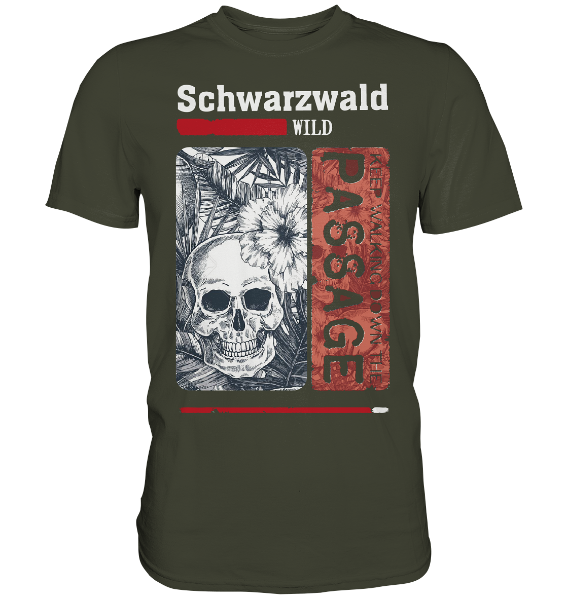 Schwarzwald Wild Passage Skull | Unisex Premium T-Shirt