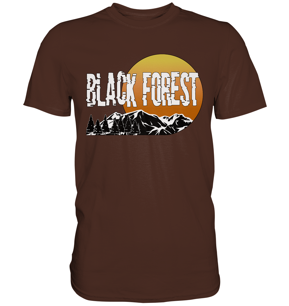 Black Forest Sonnenuntergang | Unisex Premium T-Shirt