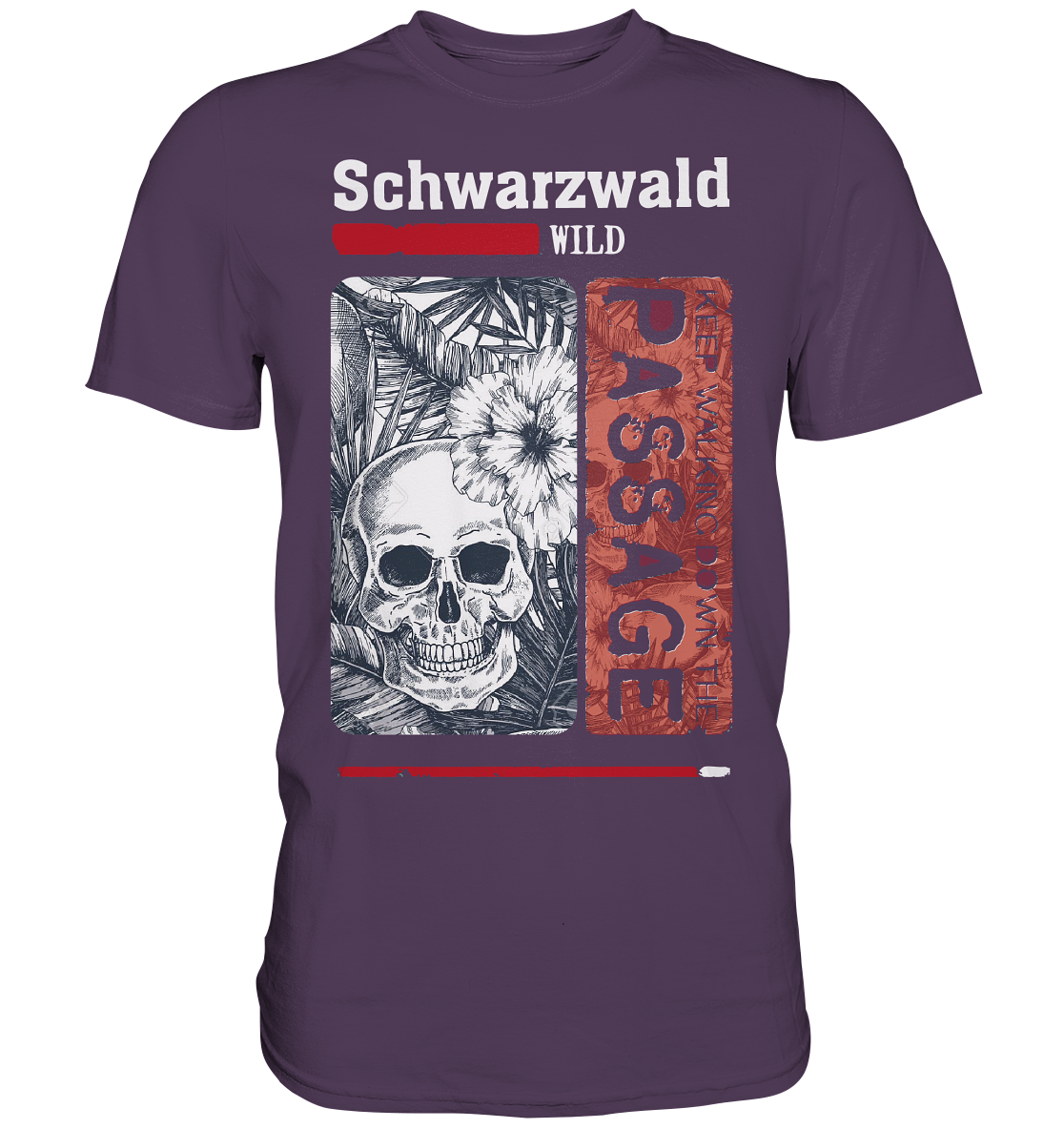 Schwarzwald Wild Passage Skull | Unisex Premium T-Shirt