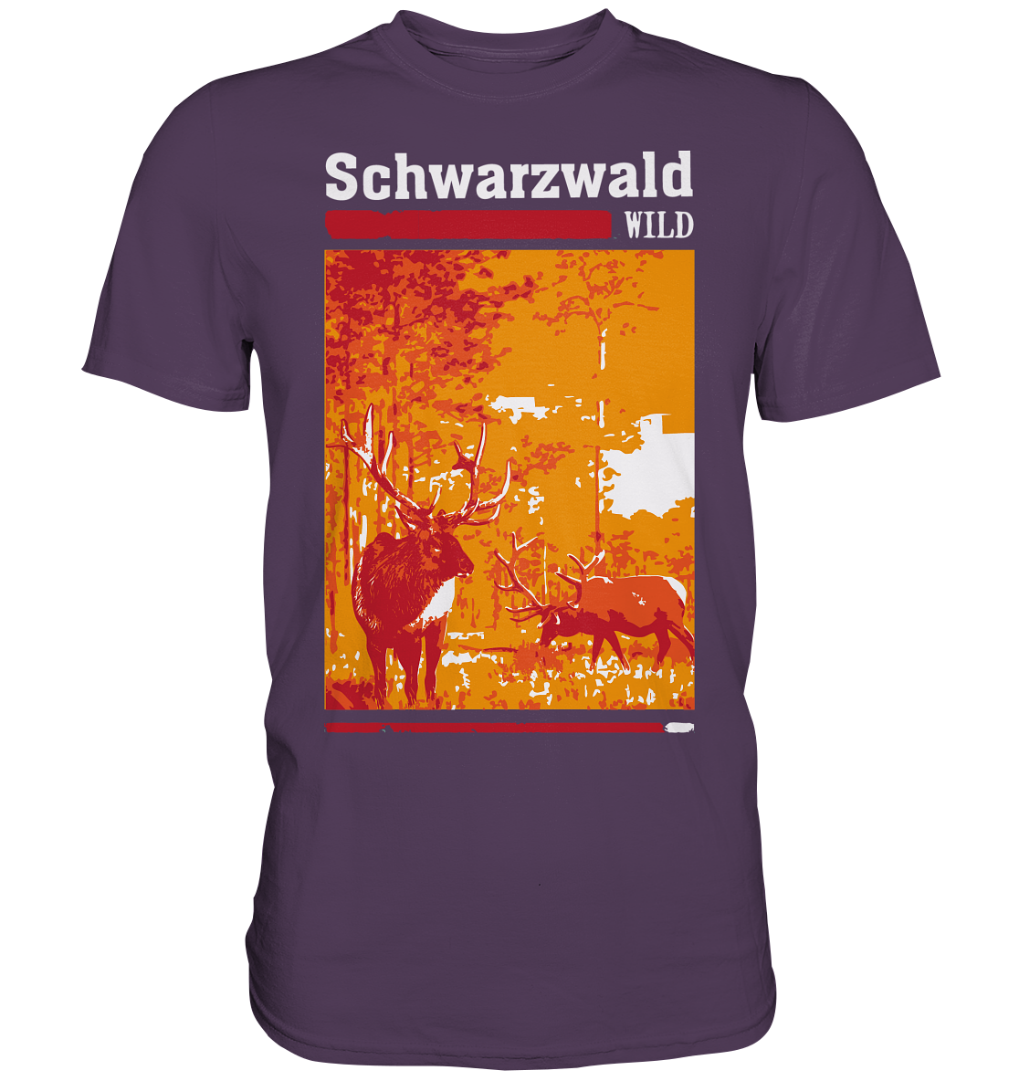 Schwarzwald Wild Hirsch | Unisex Premium T-Shirt