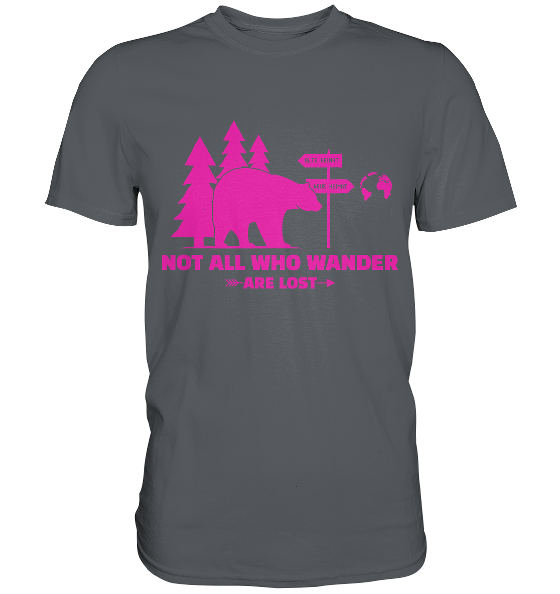 Wanderbär Pink | T-Shirts - Premium Shirt
